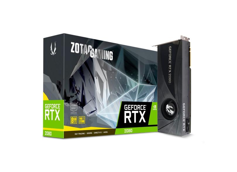 Placa de Video NVIDIA GeForce RTX 2080 8 GB GDDR6 256 Bits Zotac ZT-T20800A-10P