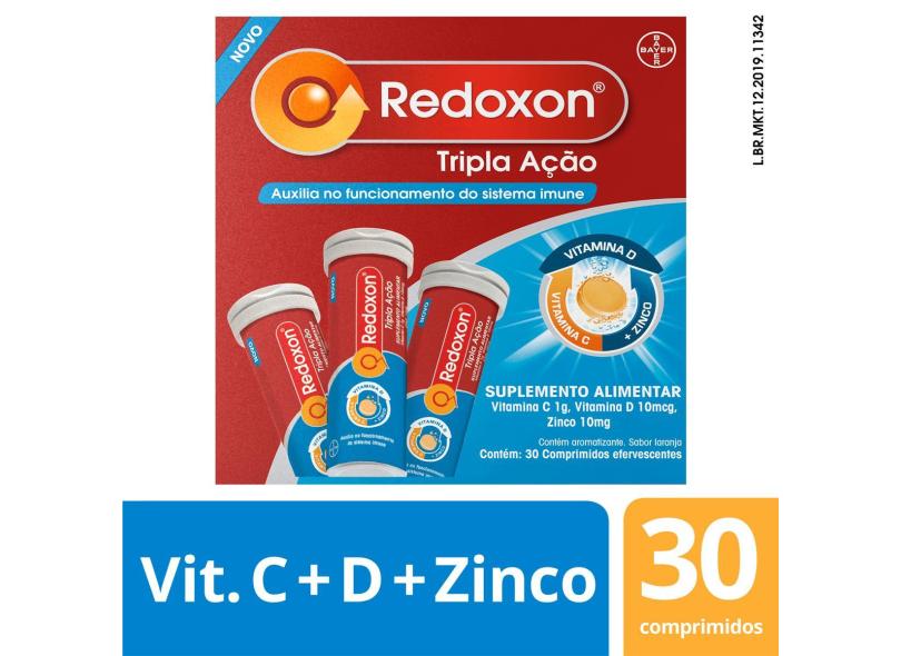 Redoxon Tripla Ação - 30 Comprimidos Efervescentes 30 Comprimidos Efervescentes