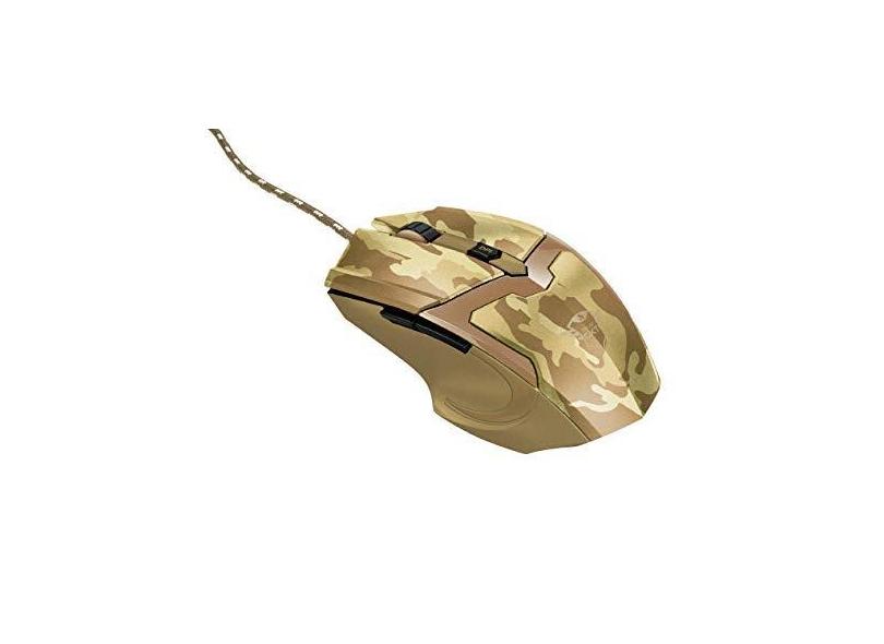 Mouse Gamer GXT 101D GAV Desert 4800dpi 6 botões - Trust