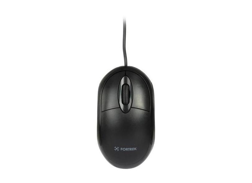 Mouse Fortrek OML-101 800DPI USB 2.0 Preto Plug And Play - FK 411M