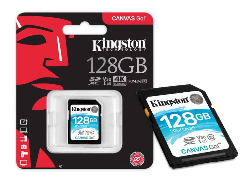 Cartão de Memória SDXC Kingston Canvas Go 128 GB SDG/128GB
