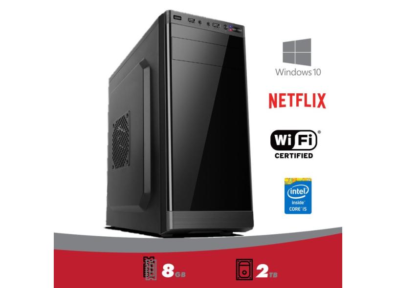 Pc 5TECHPC Intel Core I5 3.20ghz 8Gb HD 2 Tera Hdmi Fullhd W 10 Pro com ...