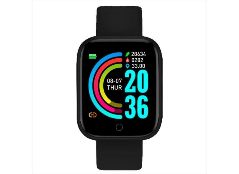 Relógio Pisste Sport Smartwatch Inteligente Bluetooth Pedômetro Calorias Y68-Unissex