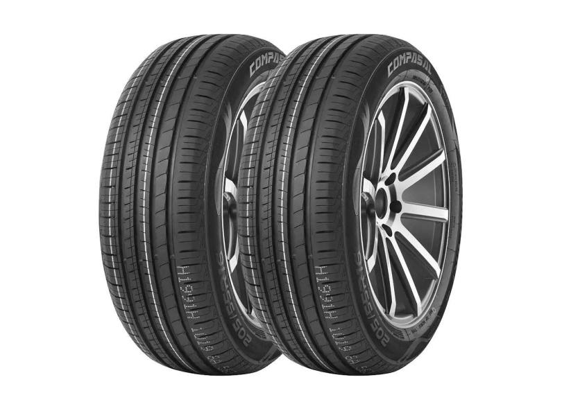Kit 2 Pneus Compasal Aro 16 195/55R16 Blazer hp 87V