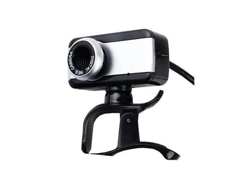 Web Cam Brazilpc V4 1.5M Com Microfone Preta/Prata