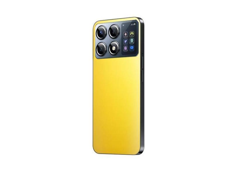 Smartphone X7 Pro 5G última geração 7,3 polegadas 256Gb 8Gb Ram Amarel