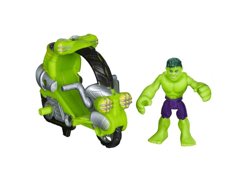 Boneco Hulk Super Hero Adventures com Veículo A8318/A7425 - Hasbro