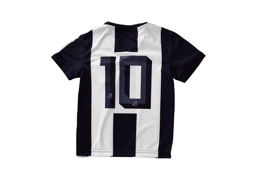 Camisa Torcedor infantil Santos II 2016 com Número Kappa