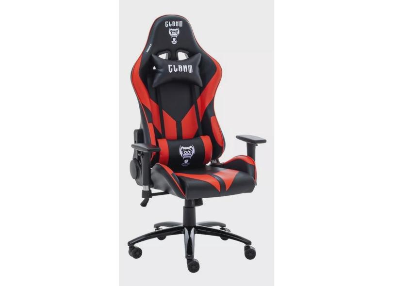 Cadeira Gamer Mount Preto Vermelho CL-CM081 Clanm