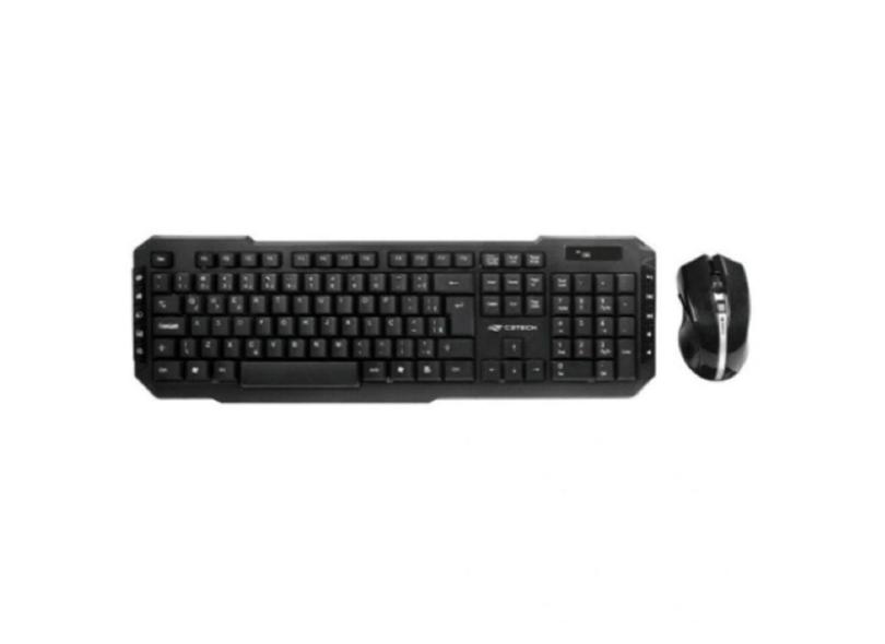 Kit Teclado E Mouse Sem Fio Multimídia C3 Tecrado