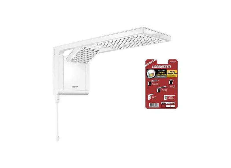 Chuveiro Lorenzetti Acqua Duo Ultra Eletrônico Branco 220V + Resistênc