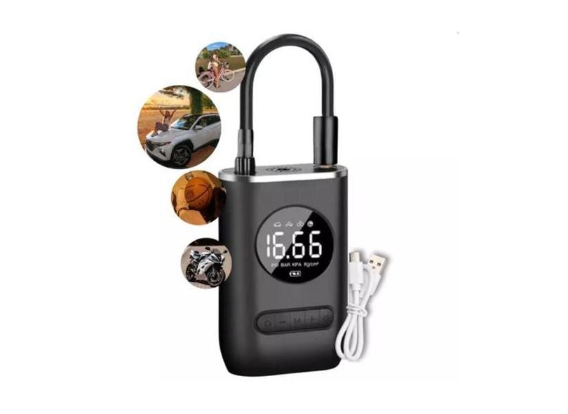 Mini Calibrador Recarregável para Pneus de Bike - BLACK WATCH