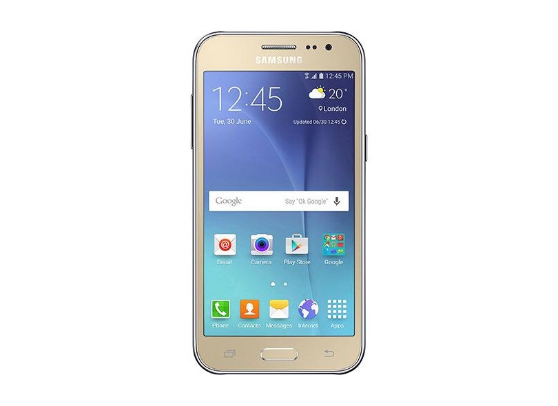 Smartphone Samsung Galaxy J2 8GB J200M 5,0 MP 2 Chips Android 5.1 (Lollipop) 3G Wi-Fi 4G