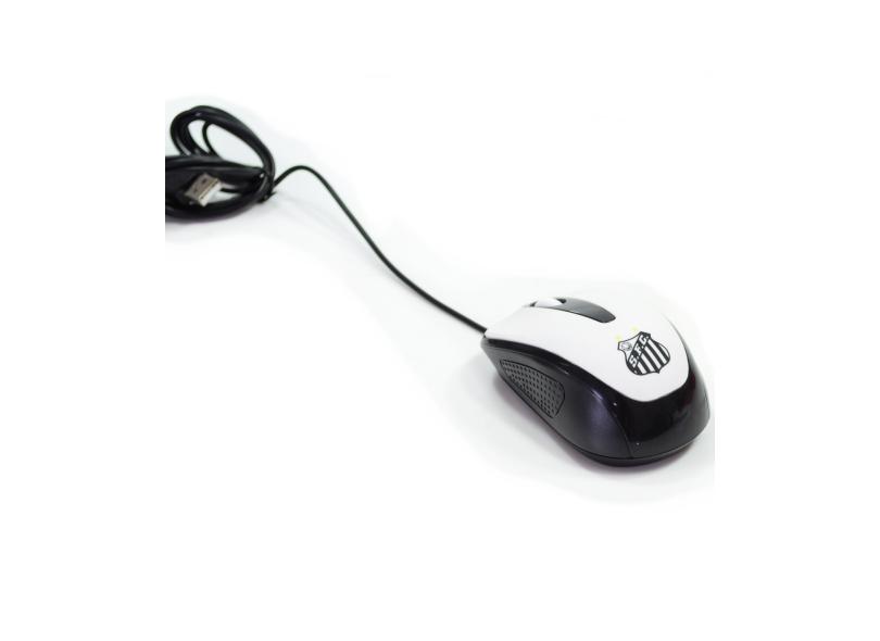 Mouse Óptico USB Santos FC3102-4-B - Mileno