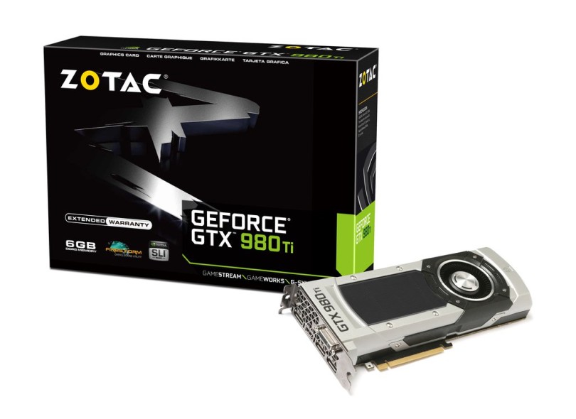 Placa de Video NVIDIA GeForce GTX 980 Ti 6 GB DDR5 384 Bits Zotac ZT-90501-10P