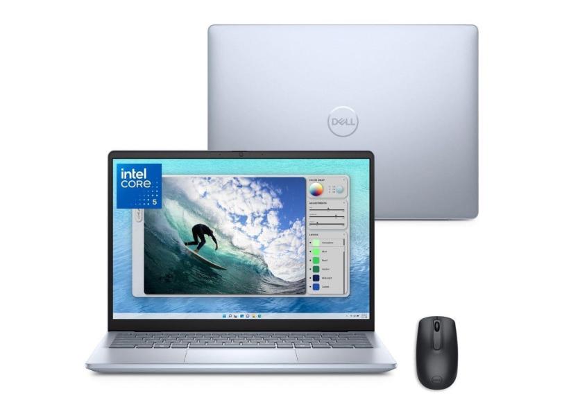 Notebook Dell Inspiron I14-I120U-M10M 14&quot; FHD+ Intel® Core™ 5 120U 8GB 512GB SSD Windows 11 Prata Gelo + Mouse WM118