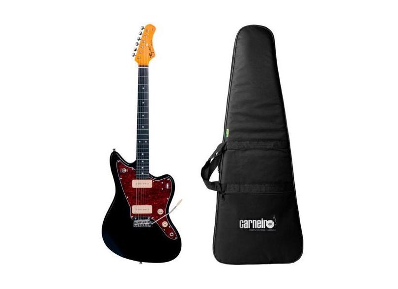 Guitarra Tagima Woodstock Tw 61 Bk Preta Jazzmaster + Capa
