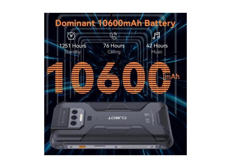 Smartphone Cubot Kingkong 8 Rugged 6 Gb 256 Gb 10600Mah  Preto /Vermel