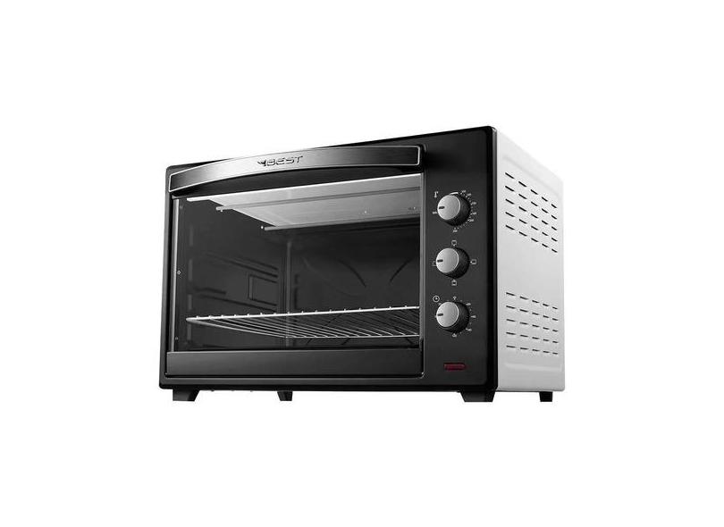 Forno Elétrico Grande Bancada Best 60 L Timer Sonoro 250ºc Forno Elétrico de Bancada Best Plus 60L Espeto Giratório 250°C Timer Sonoro
