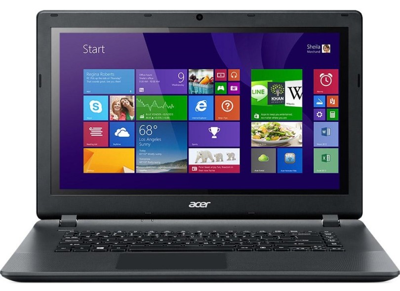 Notebook Acer Aspire E Intel Celeron N2840 2GB de RAM HD 320 GB LED 15,6" Windows 8.1 ES1-511-C35Q