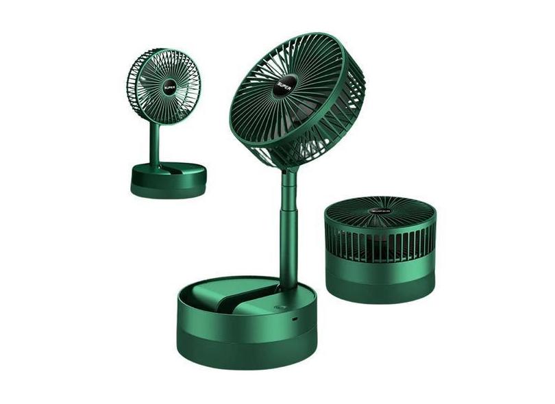 Ventilador De Mesa Dobravel Recarregavel Usb Retratil Verao - Tatudebo