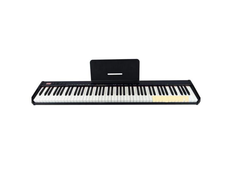 Piano Eletrônico 88 Teclas Arranjador Konix - PH88-S Midi Bateria Recarregável