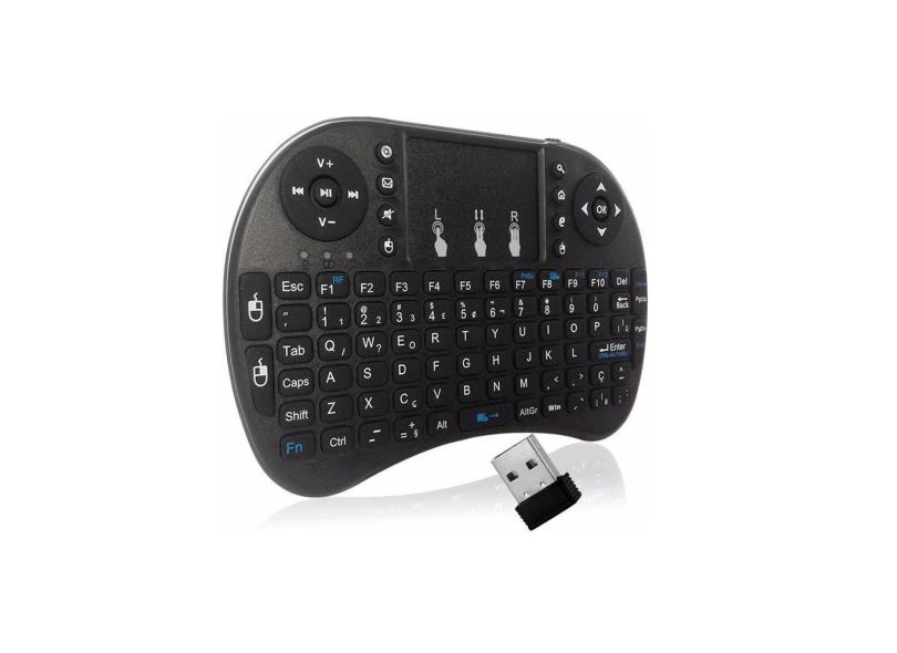 Mini Teclado Wireless Keyboard Mouse Smart Tv Android