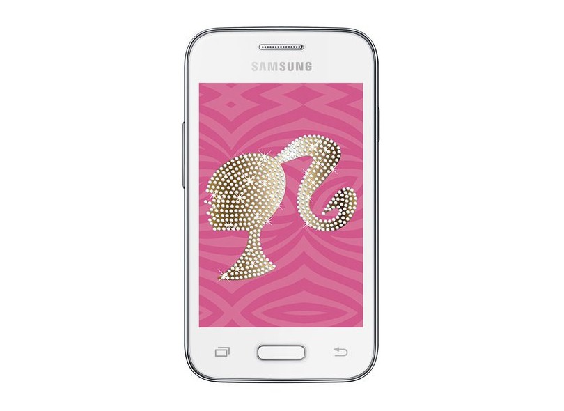 Smartphone Samsung alaxy Young 2 Duos Pro Barbie G130BU 2 Chips 4GB Android 4.4 (Kit Kat) 3G Wi-Fi