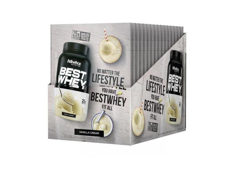Best Whey Sachê (Display Com 15 Sachês - 35G) - Atlhetica Nutrition em ...