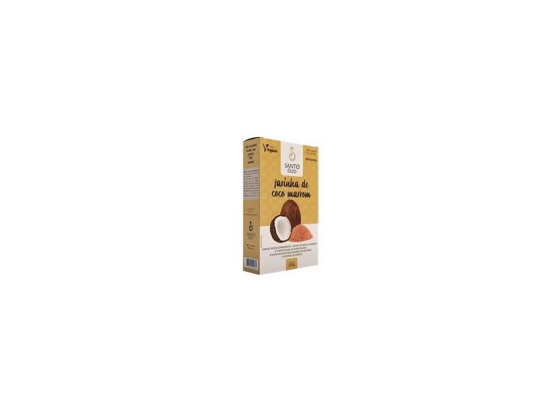 FARINHA DE COCO MARROM 200 GRAMAS - SANTO ÓLEO (01 Unidade)
