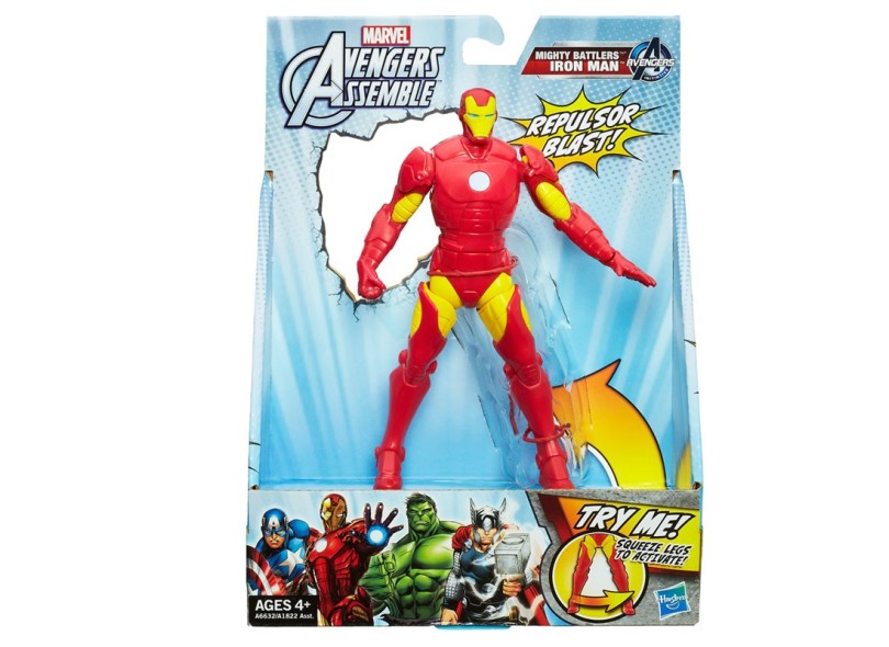 Boneco Homem de Ferro Avengers Mighty Battlers - Hasbro
