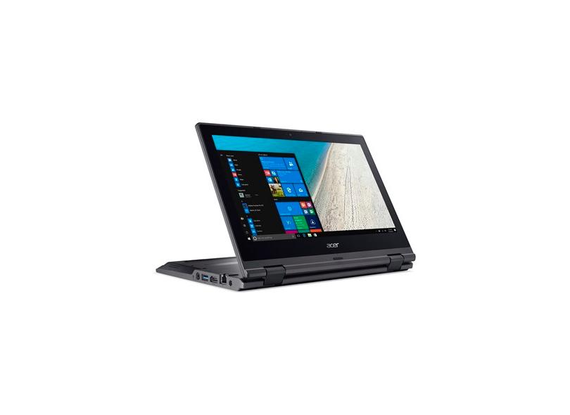 Notebook Conversível Acer Intel Celeron N3450 4 GB de RAM 32.0 GB 11.6 " Touchscreen Windows 10 TMB118-RN-C3LD