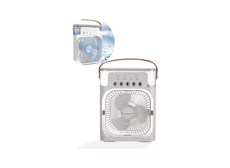 Ventilador Portatil 3 Velocidades Umidificador De Mesa Verde Cor da es