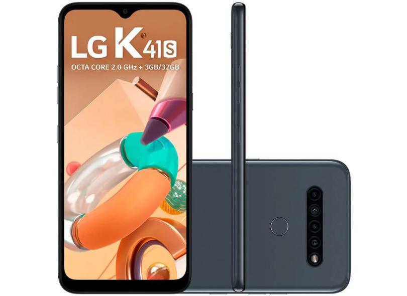 Smartphone LG K41S LMK410BMW 3 GB 32GB Câmera Quádrupla MediaTek MT6762 Android 9.0 (Pie)