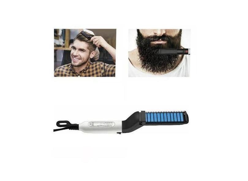 Chapinha Para Barba Cabelo Alisador Elétrico Masculino Bivolt - Online