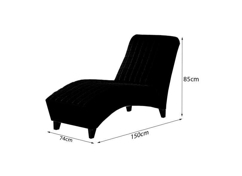 Poltrona Divã Chaise Longue Individual Marrom Com Braço com o Melhor