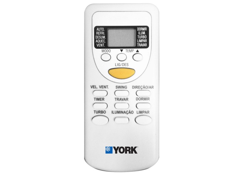 Ar Condicionado Split Hi Wall York 24.000 BTUs Controle Remoto Quente/Frio YKS24QCA