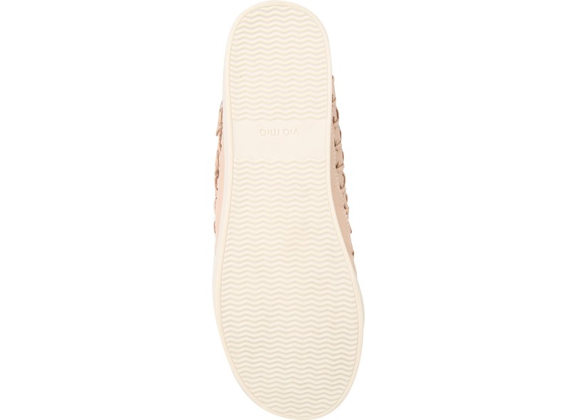 Tênis Via Mia Feminino Casual Couro Vazado