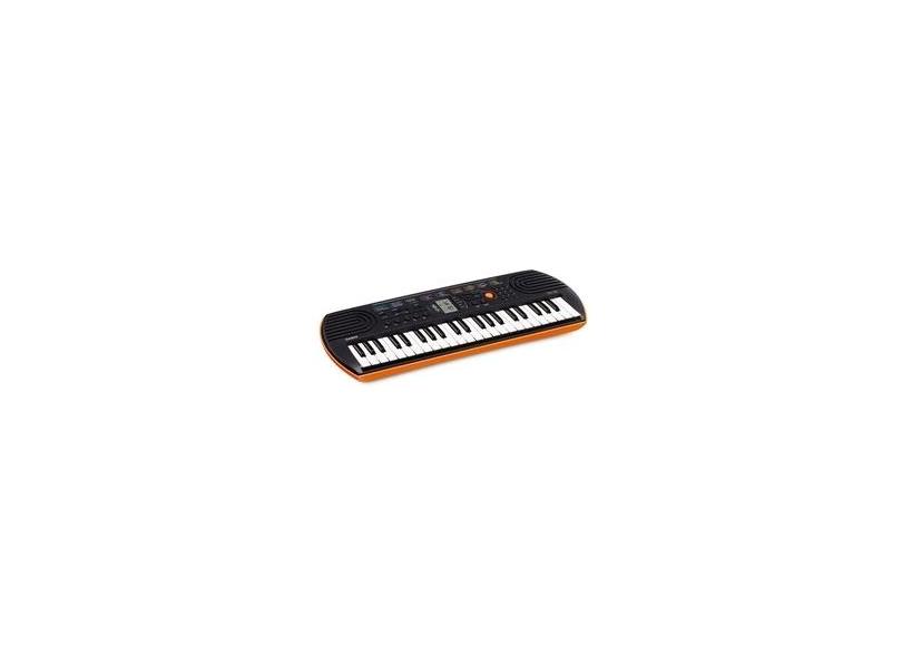 Teclado Musical Infantil Casio Sa76 Laranja