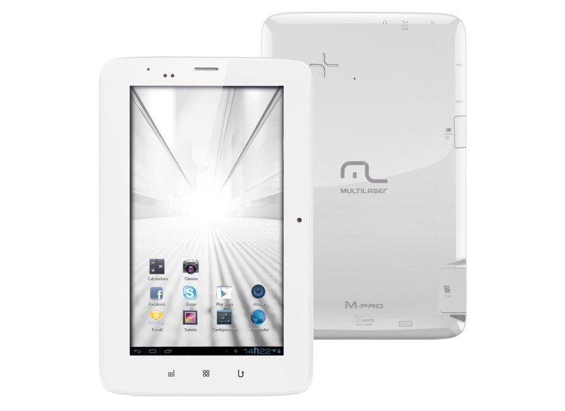 Tablet Multilaser M-PRO 3G 4 GB TFT Android 4.1 (Jelly Bean) 2 MP NB072