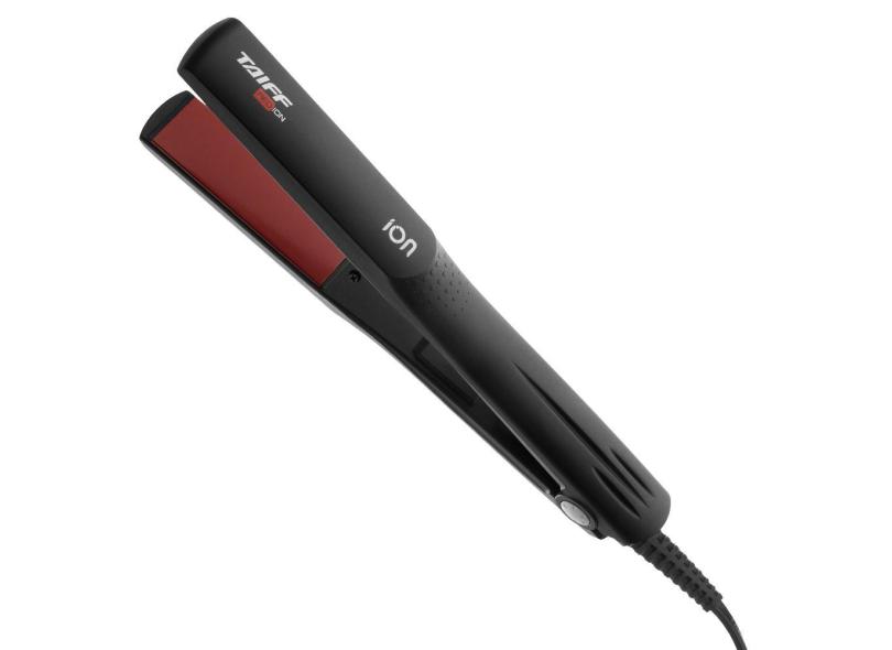 Prancha Chapa de Cabelo Taiff Elegance Red Íon preta 110V/220V