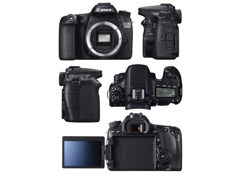 Câmera Digital Canon EOS 20.2 MP Full HD 70D