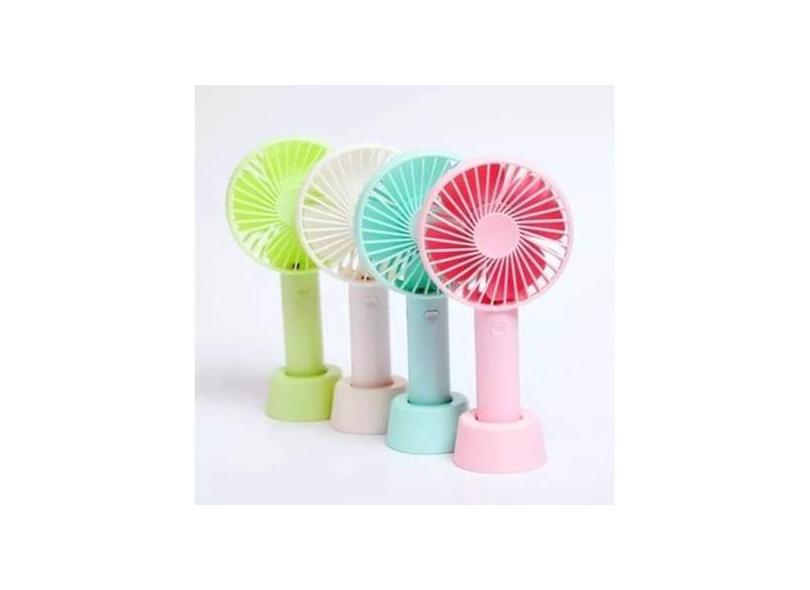 Mini Ventilador Portátil De Mão E Mesa Usb Recarregável - Lelong 