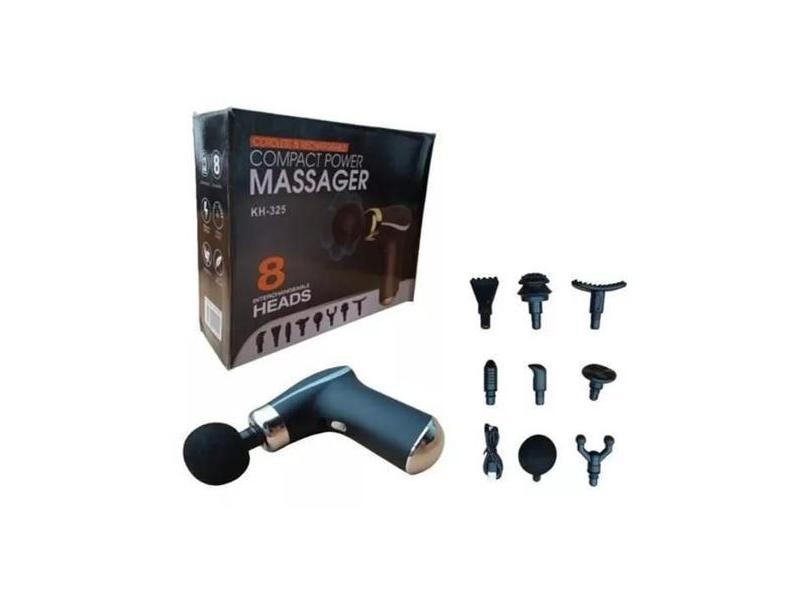 Massageador Elétrico Modelo Pistola Relaxante Muscular - Compact Power ...