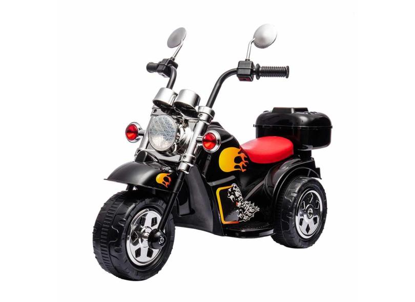 Mini Moto Eletrica Infantil Harley 6V Preto Zippy Toys