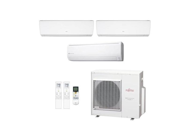 Ar-Condicionado Multi Split Inverter Fujitsu 23.000 (2x Evap HW 7.000 + 1x Evap HW 18.000) Quente/Frio 220V