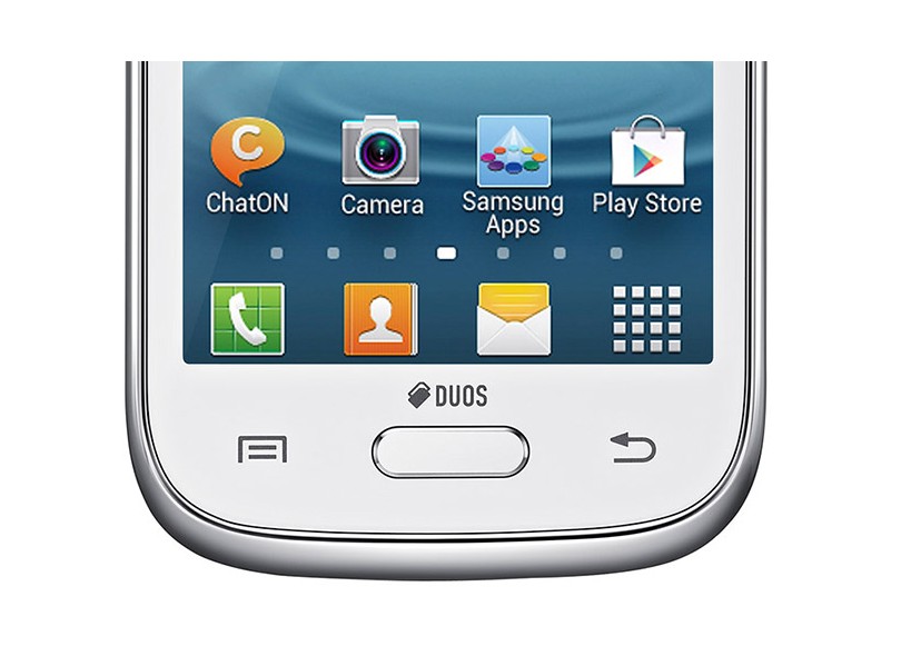 Smartphone Samsung Galaxy Young Duos TV GT-S6313T Câmera 3,0 Megapixels Desbloqueado 2 Chips 4 GB Android 4.1 (Jelly Bean) Wi-Fi 3G