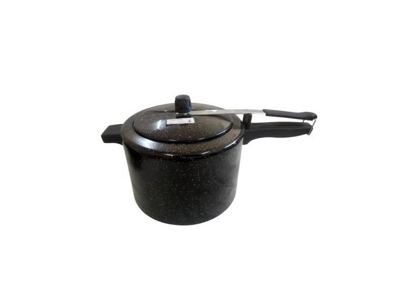 Panela De Pressão 7,0 Litros Preto Poa Alusol