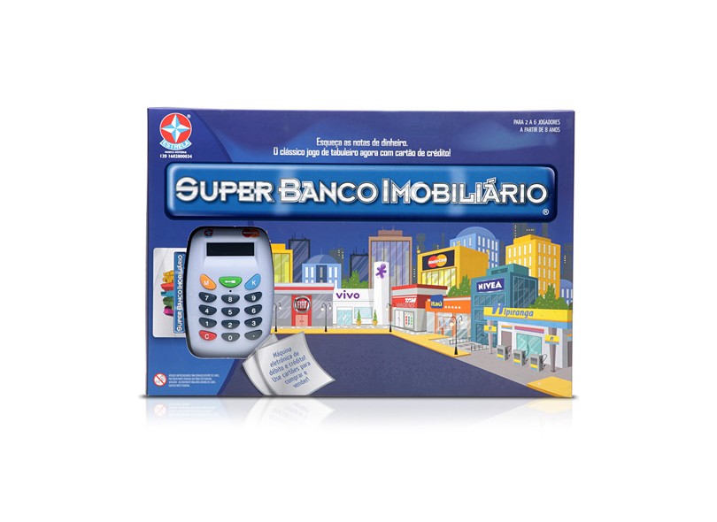 Jogo de Tabuleiro - Banco Imobiliário Brasil - Estrela