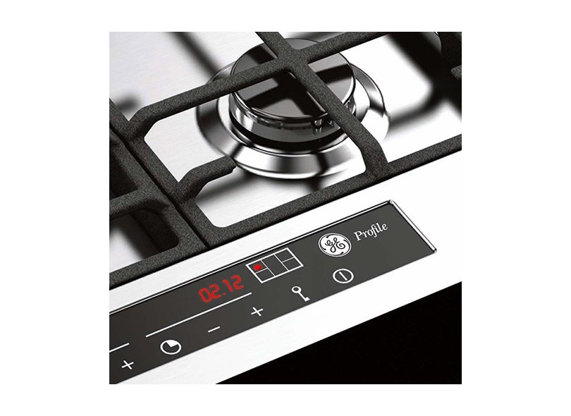 Cooktop GE Glass Touch 5 Bocas Inox CTGGEP077P5A2IN